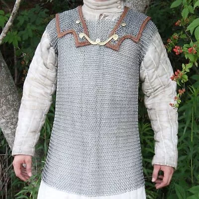 Lorica Hamata Medieval Roman Armor Chainmail Shirt Cosplay Reenactment LARP • $139.99