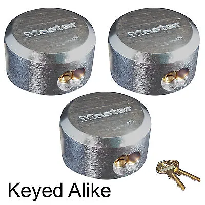 Master Lock Hidden Shackle Padlock - Keyed Alike Trailer/Vending Locks 6271KA-3 • $82.89