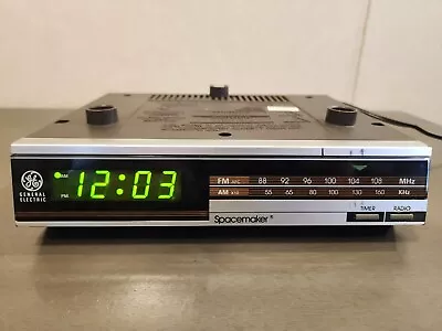 Vintage General Electric GE Spacemaker Model 7-4221A Digital Clock Radio Tested • $24.99