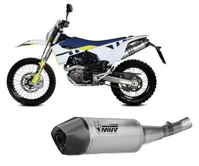 Exhaust Muffler Mivv OVAL Titanium For HUSQVARNA 701 ENDURO /SUPERMOTO 2021 2023 • $410.98