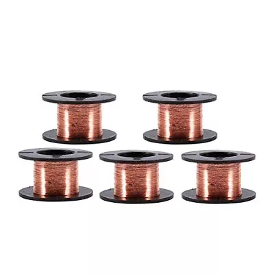 Magnet Wire 5pcs 0.1mm Diameter 12m Length Enameled Copper Wire Winding Repair W • $11.51