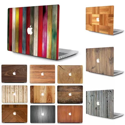 Wood Grain Pattern Hard Case Protective Cover For Macbook Air Pro 11 13 14 15 16 • $12.99