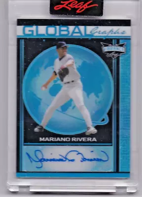 2023 Leaf Vibrance Global Graphs BLUE 1/1 AUTO AUTOGRAPH Mariano Rivera # 1/3 • $77.50