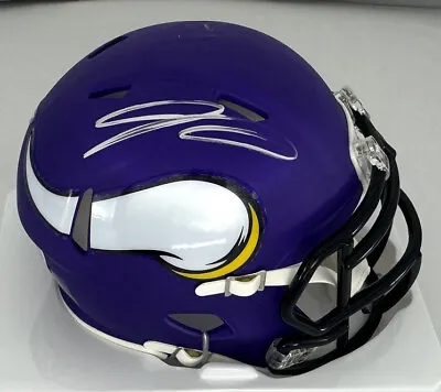 Vikings Receiver JORDAN ADDISION Signed Riddell Speed Helmet AUTO - BAS • $149.99