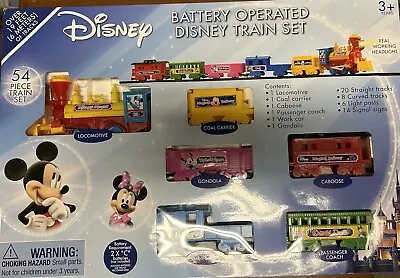 Disney Train Set 54 Pieces Battery Operated Mickey Mouse Minnie Mouse  Brand New • $159.99