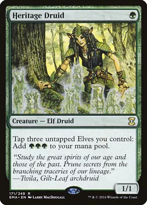 MTG Rare Heritage Druid X 1 NM - Eternal Masters • $2.90