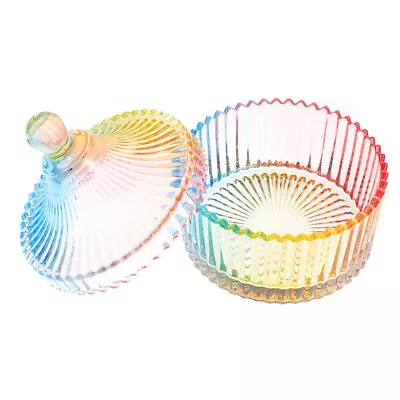Colorful Crystal Candy Jar With Lid - Wedding Buffet Container-RP • £18.79