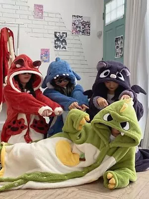 Unisex Adult Dinosaur Animal Onesie12 Anime Cosplay Pyjamas Kigurumi Fancy Dress • £32.35