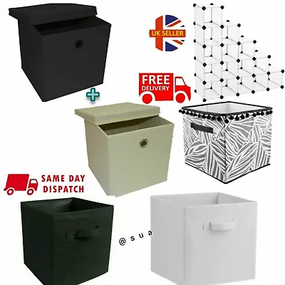 £12.49 • Buy Foldable Storage Collapsible Box Organizer Wrap Paper Cube Interlocking Modular