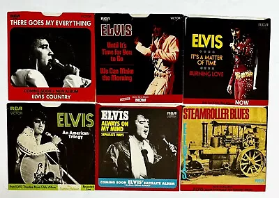 LOT Of SIX Elvis Presley EMPTY Picture Sleeves - NO RECORDS RCA 1971-1973 • $9.99