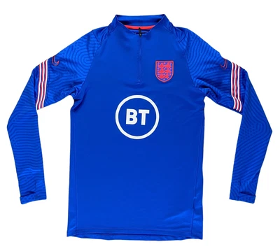 £29.95 • Buy Mens BT Nike England Football Blue Training Track Drill Top Zip Stretch Size S