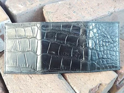 Genuine American Wild Alligator Trifold Wallet Mens Leather Hide Skin Gator JY71 • $225