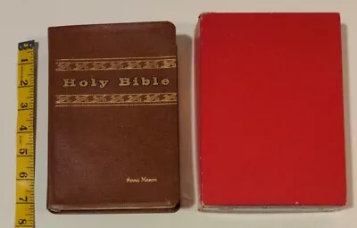 Gift Bible National Bible Press Vintage 1959 KJV With Box Maps Nice • £16.06