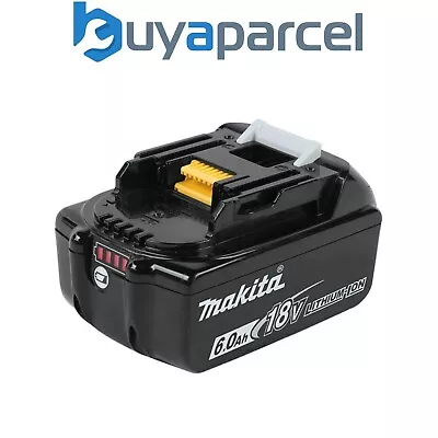 Genuine Makita 18V 6.0Ah Li-Ion LXT Battery BL1860 6AH New Star Battery BL1860B • £82.99