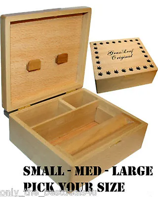 £8.99 • Buy Wooden Rolling Box Roll Box Smoking Stash. All Sizes 