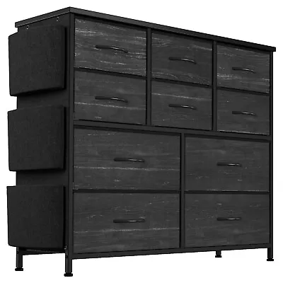 10/12 Drawers Chest Of Drawer Dresser Storage Shelf Bedroom Cabinet Organizer US • $85.95