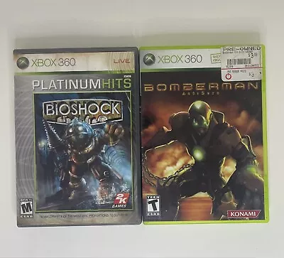 Xbox 360 Bundle - Bioshock & Bomberman: Act Zero (Microsoft Xbox 360 2006) • $10