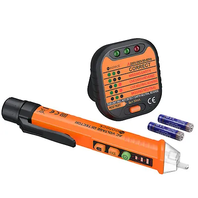 Neoteck Non-contact Voltage Tester Pen Outlet Socket Test Kit Digital Multimeter • $18.85