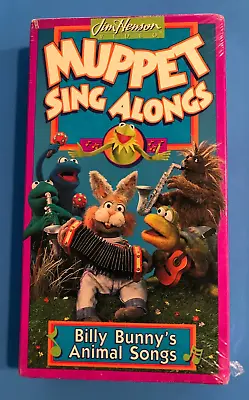 New ~ Muppet Sing Alongs ~ Billy Bunny's Animal Songs ~ Vhs 1993 ~ Jim Henson • $25.15