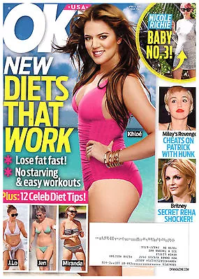 OK! Magazine April 6 2015 Khloe Kardashian Nicole Richie Britney Spears • £16.09