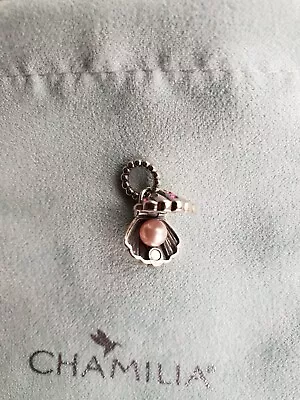 Genuine CHAMILIA 925 Silver Disney ARIEL SHELL Charm Bead • £20