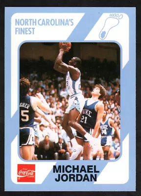 1989 Collegiate Collection North Carolina Finest Card #18 Michael Jordan NM-NMMT • $8