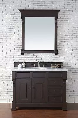 James Martin Vanities Brookfield 48  Single Vanity Burnished Mahogany W/ 3 CM • $2985