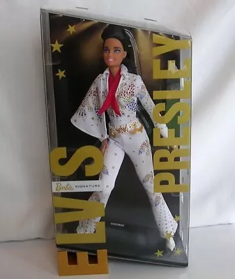 Barbie Signature ELVIS PRESLEY PARTNERSHIP Doll American Eagle Jumpsuit GTJ95 • $122.97