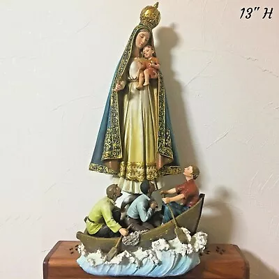 Virgen De La Caridad Del Cobre Statue Our Lady Of Charity W/ Child Jesus Figure • $199.63