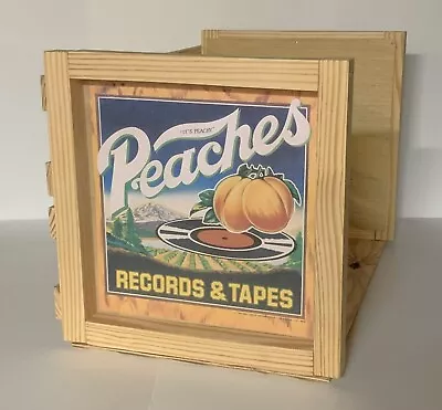 PEACHES RECORDS & TAPES Storage Crate For 12  Vinyl Lp's (open Side Crate) • $80.50