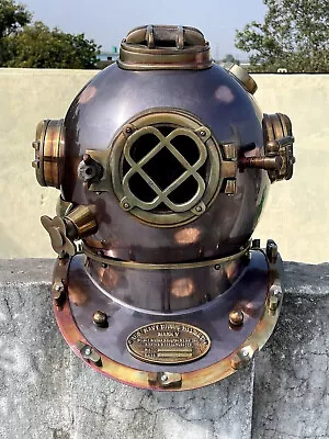 Vintage Diving Helmet Antique Scuba U.S Navy Mark V Scuba Divers Helmet Gift I • $149