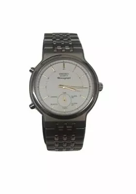 Vintage Seiko 8M25 Chronograph Alarm Timer Quartz Writst Watch (New!) • $294.95