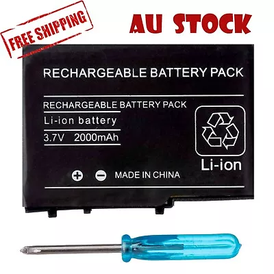 New Rechargable Battery Pack For Nintendo DS Lite NDSL DSL 3.7V 2000mAh AU Stock • $10.99