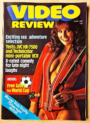 Video Review Film Magazine June 1982 Linda Lusardi Blue Lagoon Private Benjamin • £3.95
