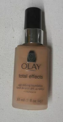 OLAY TOTAL EFFECTS AGE DEFYING FOUNDATION 16 LIGHT BEIGE Unsealed NO CAP • $16.99