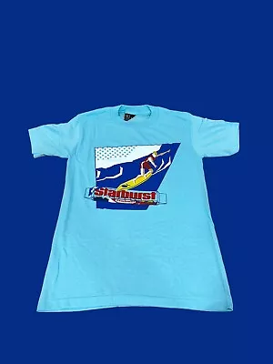 Starburst Fruit Candy Surfing VTG Blue Single Stitch 80s Shirt Small NWOT • $1