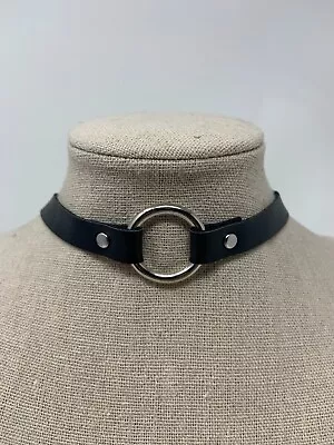 Sexy Women Faux-Leather Choker Necklace With O-Ring Punk Necklace Collar Belt • $3.98