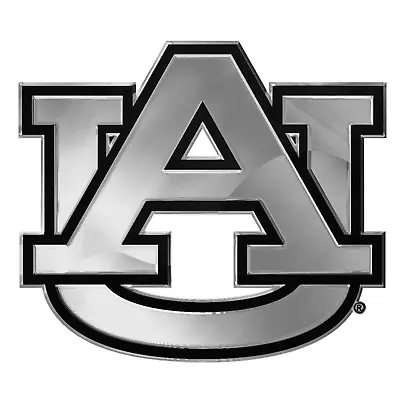 Auburn Tigers NCAA Premium Solid Metal Auto Emblem Chrome Finish Car Decal Truck • $19.99