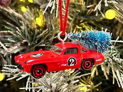 Hot Wheels Mercedes Benz 300sl Race Car Christmas Ornament Great Hand-made Gift! • $7.99