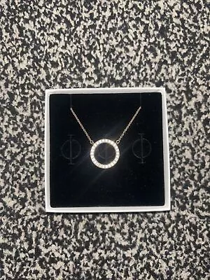 Genuine Pandora Rose Circle Of Sparkle Necklace In Box • £9.80