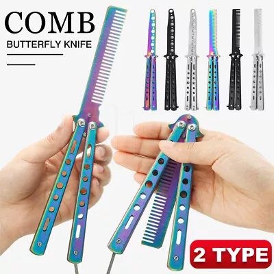 CSGO All Color Butterfly Comb Knife Metal Practice Trainer Training Tool Pocket • $4.99