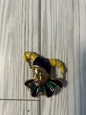 Mardi Gras Jester Pin • $11.90