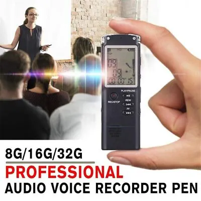 32G Voice Activated Mini Spy Digital Sound Audio Recorder Dictaphone MP3 Player • $26.10