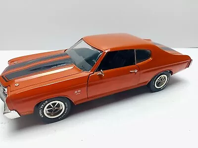 American Muscle 1970 Chevelle SS454 - 1:18 Scale Exclusive Orange Black See Pics • $69.95