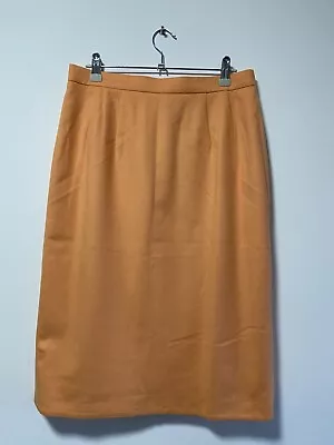 £10 • Buy JAEGER Wool Angora Silk Pencil Midi Skirt UK Size 12