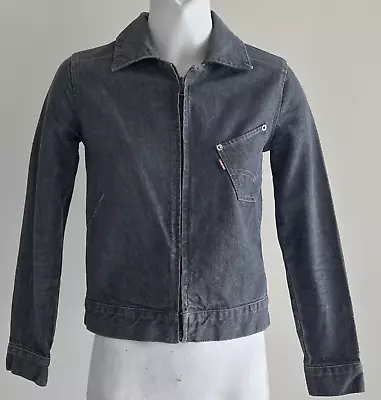 Vintage 90's Y2K Levi's Denim Jacket Zip Up Grey Blue Colour 10536 • $55