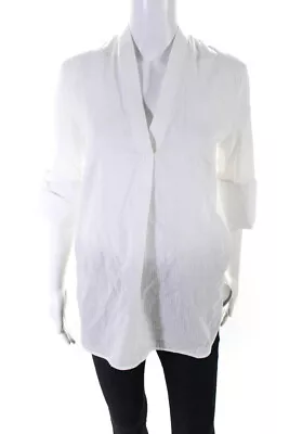 By Malene Birger Womens White Striped Cotton Long Sleeve Blouse Top Size 32 • $34.01