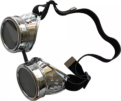 New Sell Vintage Steampunk Goggles Es Welding Cyber Punk Gothic • $15.78