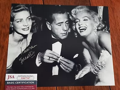 Lauren Bacall Signed Photo Marilyn Monroe Humphrey Bogart Jsa Coa  • $495