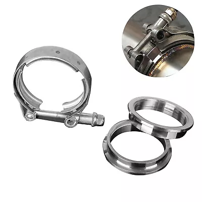 $17.99 • Buy ⭐New 4 Inch V-band Clamp 4  Stainless Steel Flange Male-Female For Exhaust Pipe⭐